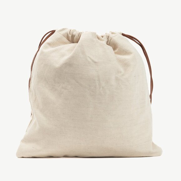 Miu Miu SS/24 Beige Canvas Logo-Embroidered Drawstring Pouch - Picture 4 of 11